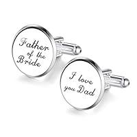 Algopix Similar Product 18 - JIAYIQI Mens Wedding Cufflinks Father