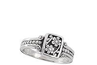 Algopix Similar Product 1 - Oxidized Flower Daisy Vintage Beaded