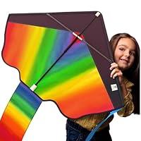 Algopix Similar Product 4 - Famos Rainbow Kite for Kids and Adults