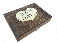 Algopix Similar Product 16 - Ring Bearer Box  Shabby Chic Rustic