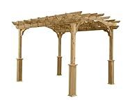 Algopix Similar Product 15 - Suncast 10 x 12 Wood Pergola  Open