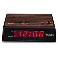 Algopix Similar Product 17 - Westclox Retro Wood Style Easy To Read