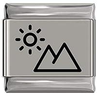 Algopix Similar Product 16 - Mountains and Sun Laser Engraved