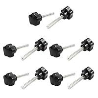 Algopix Similar Product 1 - 10 Pieces Black M6 x 40mm Male Threaded