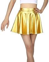 Algopix Similar Product 6 - HDE Girls Metallic Skater Skort Dance