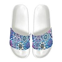 Algopix Similar Product 15 - Psesaysky Mandala Flower Slide Sandals