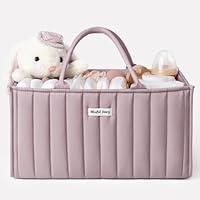 Algopix Similar Product 3 - Blissful Diary Baby Diaper Caddy