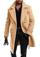 Algopix Similar Product 13 - Runcati Mens Double Breasted Trench