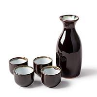 Algopix Similar Product 4 - KBNI 5Piece Japanese Sake Set Sky Blue