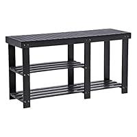 Algopix Similar Product 4 - SONGMICS Bamboo Shoe Bench Shoe Rack