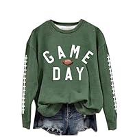 Algopix Similar Product 20 - Crew Neck Sweatshirts Women Football