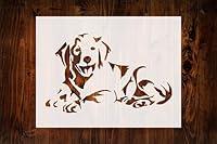 Algopix Similar Product 4 - Golden Labrador Retriever Dog Stencil