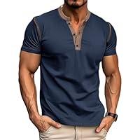 Algopix Similar Product 3 - Mens Casual Henley Shirts Classic