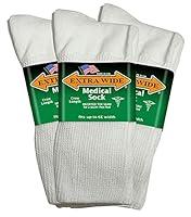 Algopix Similar Product 8 - Extra Wide Medical Mid Calf Crew Pack
