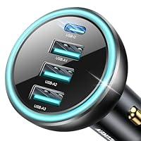 Algopix Similar Product 14 - USB C Car Charger Rocoren 55W 4Port