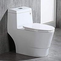 Algopix Similar Product 16 - WOODBRIDGE T0001 Dual Flush Elongated
