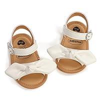 Algopix Similar Product 13 - SOFMUO Baby Girl Sandals Bowknot Soft