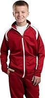 Algopix Similar Product 12 - SportTek Youth Tricot Track Jacket L