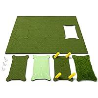 GoSports Tri-Turf XL Golf Practice Hitting Mat - Huge 24 Inch x 24 Inch for  Optimal Practice