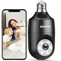 Algopix Similar Product 8 - AlkiVision 2K Light Bulb Security