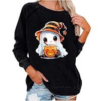 Algopix Similar Product 2 - Womens Halloween Sweatshirts Long