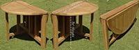Algopix Similar Product 6 - GradeA Teak Wood 48 Round Butterfly