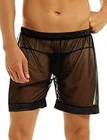 Algopix Similar Product 2 - CHICTRY Mens SeeThrough Mesh Loose
