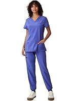 Algopix Similar Product 1 - floralhue Scrubs for Women VNeck