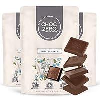 Algopix Similar Product 15 - Choc Zero Milk Chocolate Keto Squares 