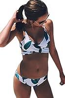 Algopix Similar Product 4 - CUPSHE Womens Fresh Leaves Printing