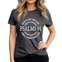 Algopix Similar Product 3 - Psalms 91 Shirt Gift for Beloved Ones