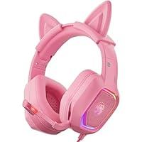 Algopix Similar Product 17 - ZIUMIER Pink Gaming Headset with