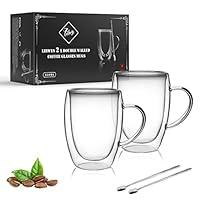 Algopix Similar Product 5 - LIBWYS 2 Pack Double Walled Coffee Cups