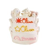 Algopix Similar Product 10 - Personalized Baby Name Basket Custom