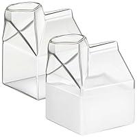 Algopix Similar Product 12 - Leinuosen 2 Pcs Glass Pitcher Elegant