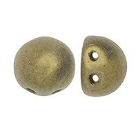 Algopix Similar Product 8 - CzechMates Glass 2Hole Round Cabochon