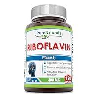 Algopix Similar Product 14 - Pure Naturals Riboflavin 400 Mg 120