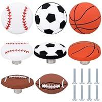 Algopix Similar Product 3 - Menkxi 16 Pcs Sports Ball Dresser Knobs