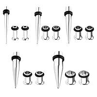 Algopix Similar Product 7 - BodyJ4You 15PC Gauges Kit Ear