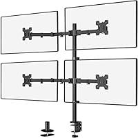 Algopix Similar Product 16 - WALI Quad Monitor Desk Mount 4 Monitor