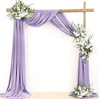 Algopix Similar Product 5 - LINXTAR 1 Panel Lilac Wedding Arch