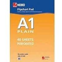 Algopix Similar Product 4 - Nobo Flipchart Pad A1 Plain FPA1