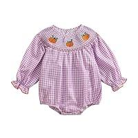 Algopix Similar Product 9 - Ysfanwuxi Newborn Baby Girl Smocked