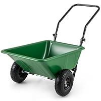 Algopix Similar Product 15 - Goplus DualWheel Wheelbarrow