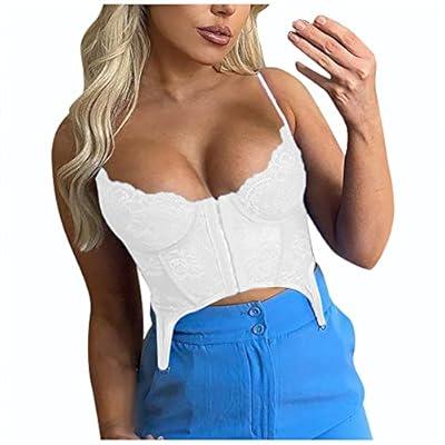 Clubwear for Women Spaghetti Strap Sexy Backless Camisole Crop Tops