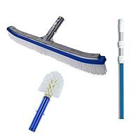 Algopix Similar Product 4 - Blue Devil 18 Inch Pool Brush  5 to 15