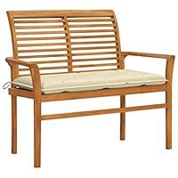 Algopix Similar Product 14 - KCCKOM Patio Bench with Cream White