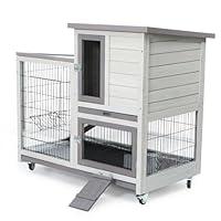 Algopix Similar Product 12 - Luyitton Rabbit Hutch Indoor Rabbit