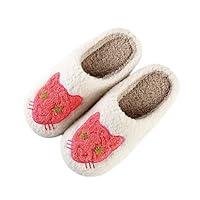 Algopix Similar Product 2 - QIPILON Lion Fluffy Slippers Womens