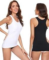 Algopix Similar Product 5 - Cotton Tank Top for Women with Built in